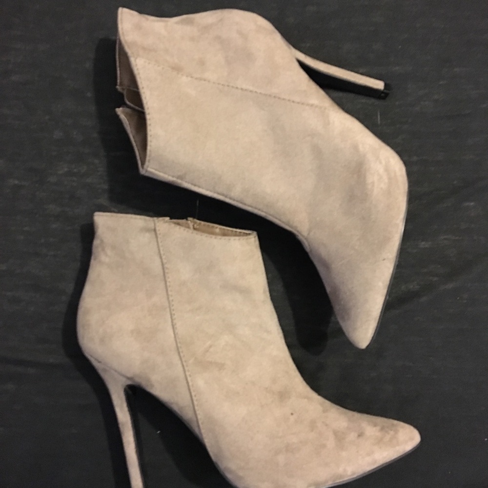 Beige Booties